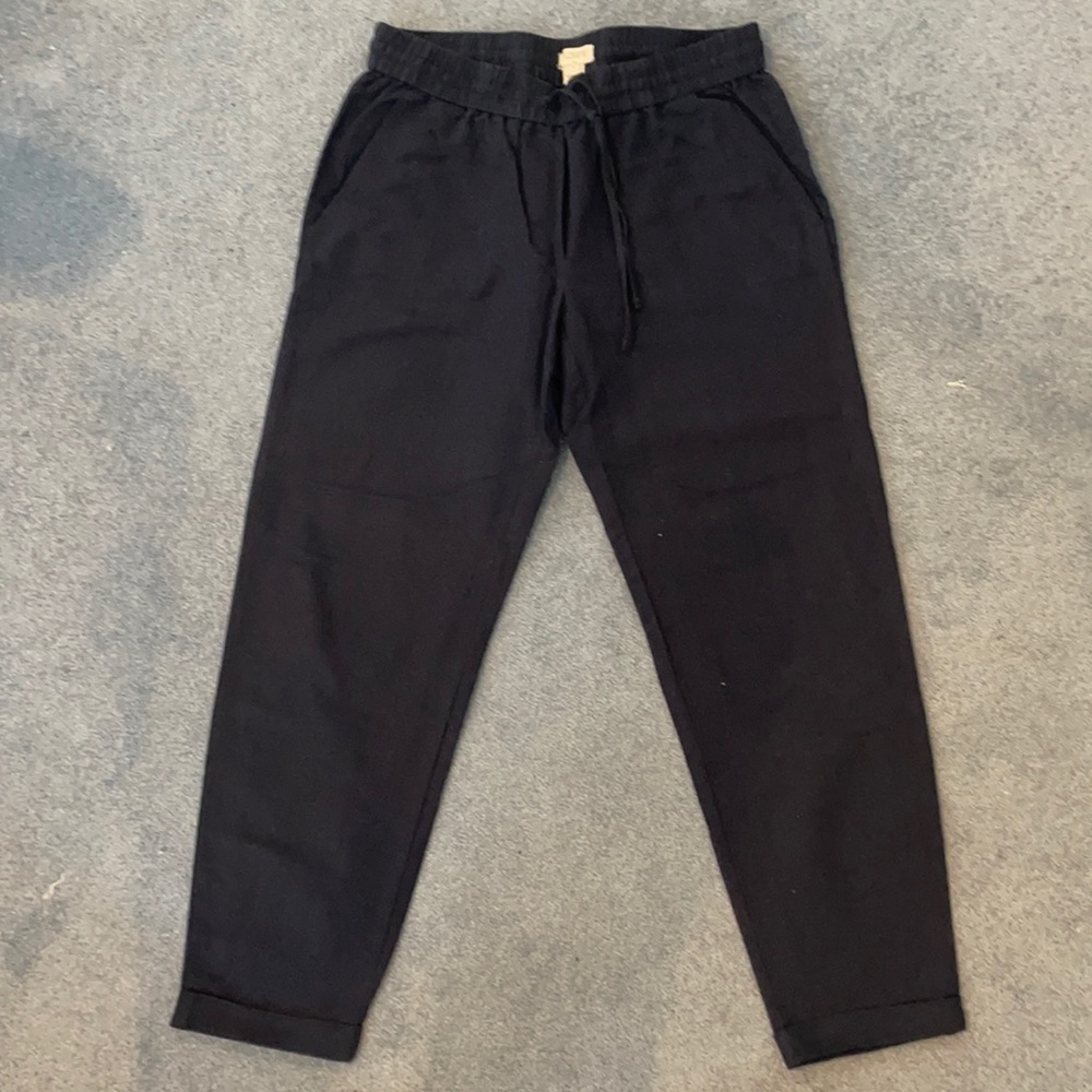 J Crew Linen Cropped Pants